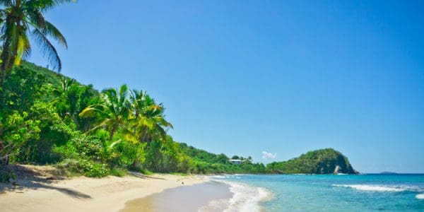 Beautiful view of Tortola, British Virgin Islands
